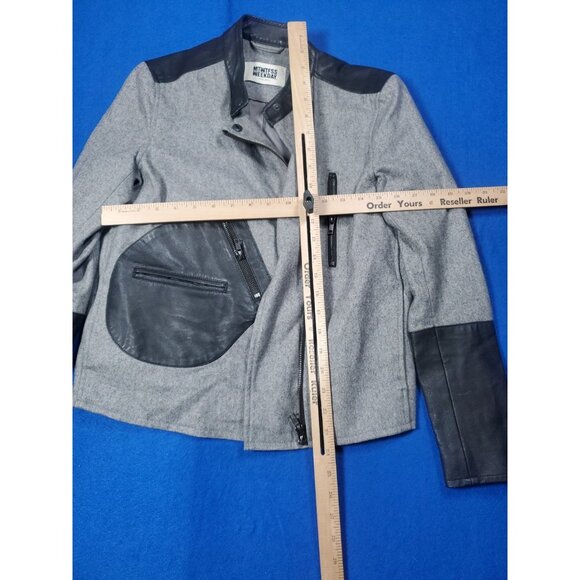 MTWTFSS Weekday Women Nikita Mix Jacket Biker Size XS NEW NWOT - Picture 8 of 16